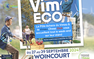 Vim'ECO le Pôle échecs & le Vimeu Chess Club vous accueillent sur leur stand