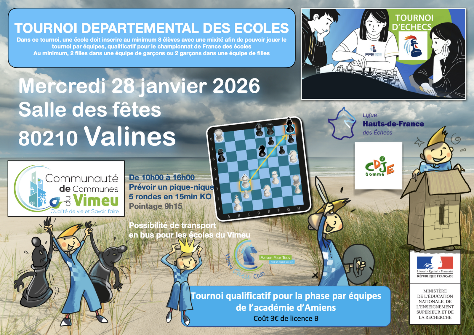 Championnat scolaire des écoles à Valines