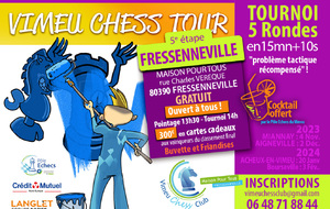 VIMEU CHESS TOUR dernière étape remise des prix Expo autour des échecs Cocktail  